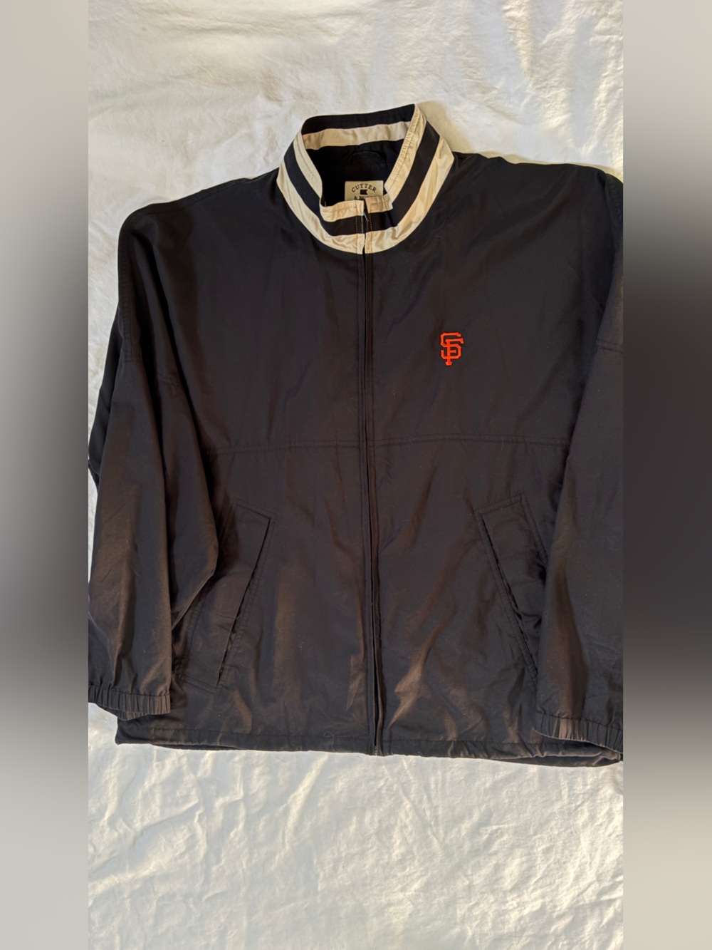 Cutter & Buck San Francisco Giants Windbreaker Jacket XXL Tall Black